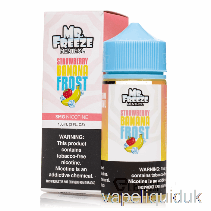 Strawberry Banana Frost - Mr Freeze - 100mL 0mg Vape Liquid